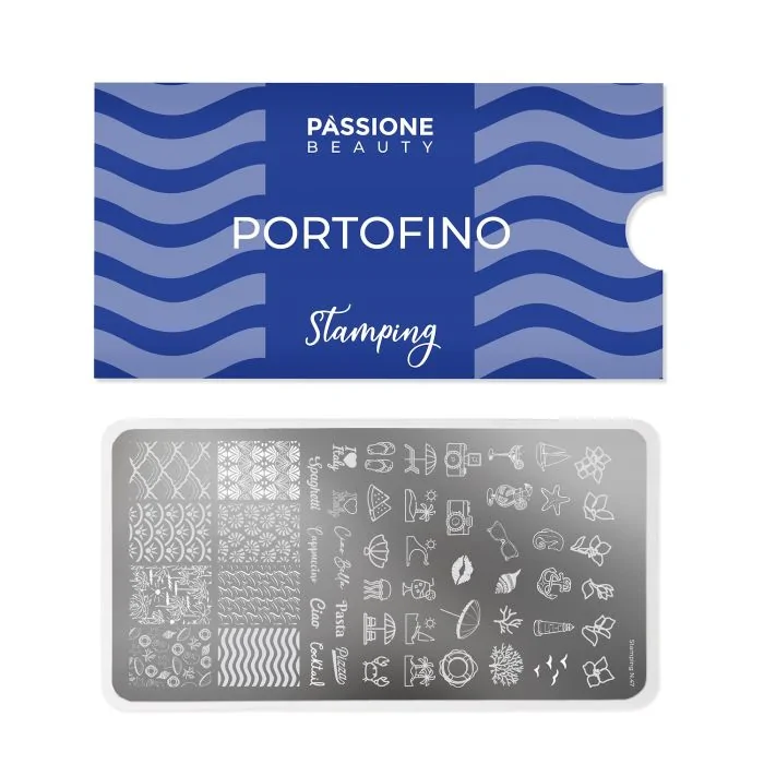 Portofino - Plaque Stamping - Plaque de stamping avec décorations d'été - détail 1