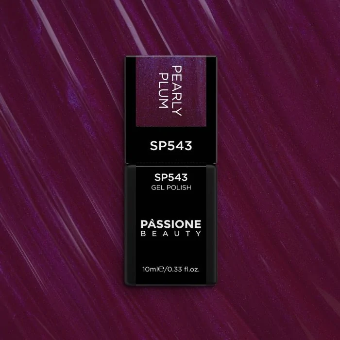 Vernis semi-permanent SP543 Pearly Plum - Vernis semi-permanent prune nacré de hauteopacité - détail 1