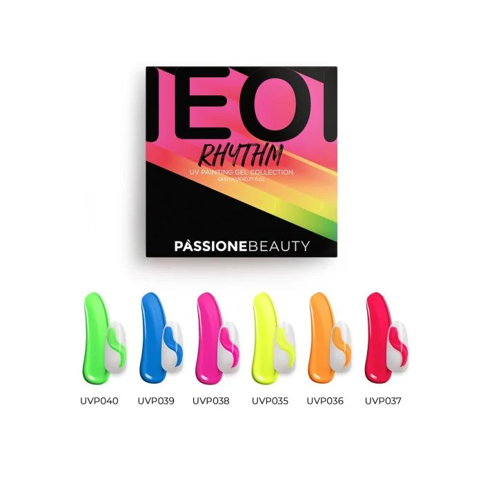 Neon Rhythm Painting Gels Set - Set of FluoUV painting gels