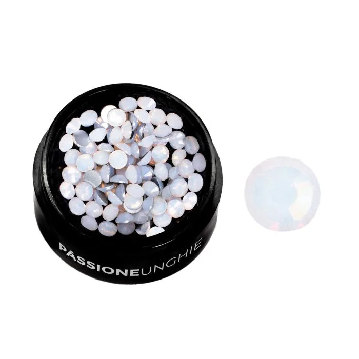 White Opal Strass SS16 - Strass blanco opalescente SS12 para decoración de uñas