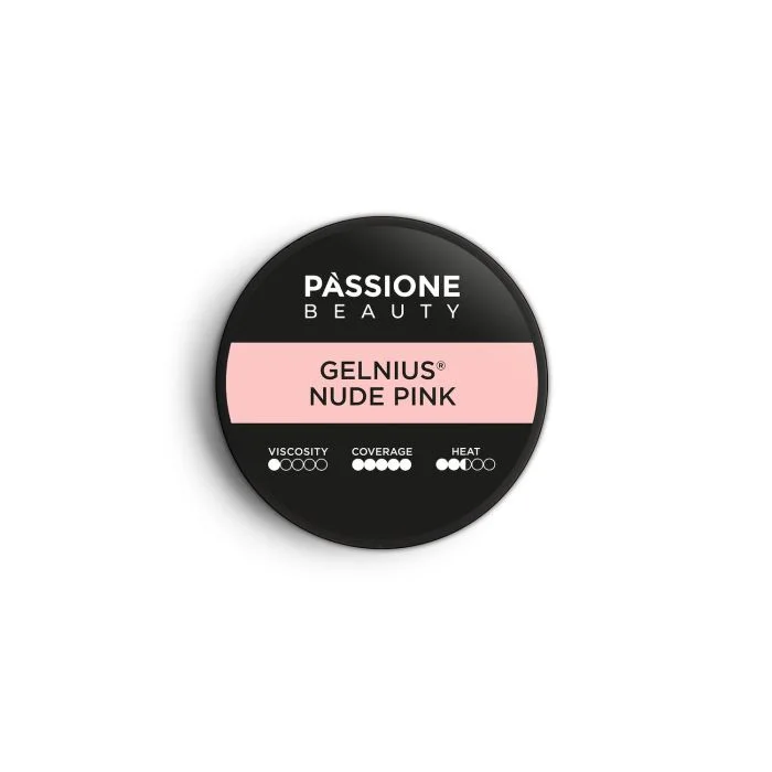 GELNIUS® Nude Pink 50 ml - Gel constructor 2-în-1 cu vâscozitate scăzută, roz natural - detaliu 4