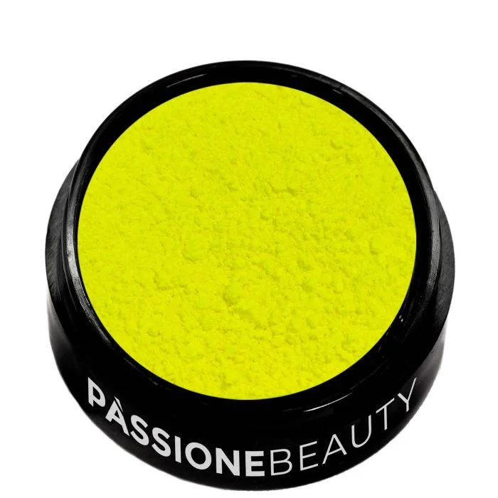 Delhi Fluo Pigment Powder - Neon yellow and pink nail art powder - detail 2