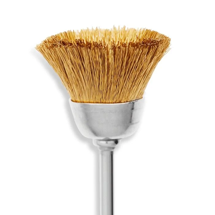 Embout gold brush - Embout brosse dorée pour le nettoyage des fraises de ponceuse - détail 1