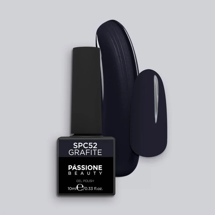 Esmalte Semipermanente EPC52 Grafite - Esmalte semipermanente de color EPC52 Grafite, entre negro y gris oscuro