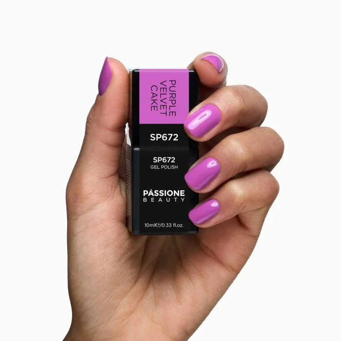UV Nagellack SP672 Purple Velvet Cake - Pastell Lila Semipermanent - Detail 2