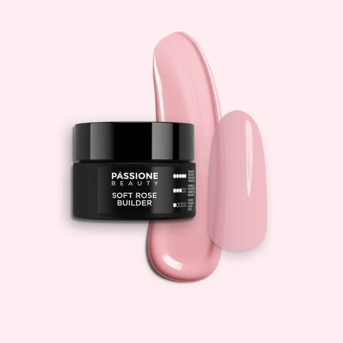 Soft Rose Builder 15 ml - Gel de construction tissotropique rose ancien à haute viscosité