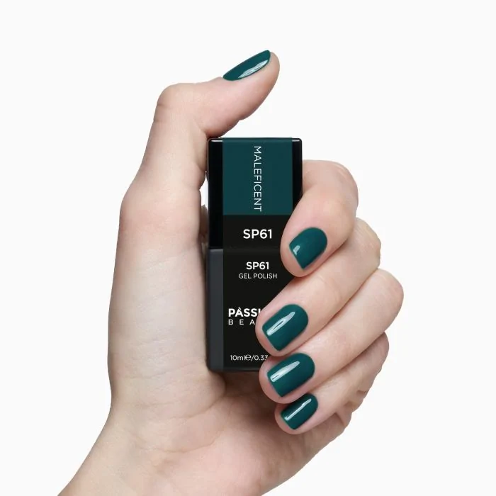 Smalto semipermanente SP61 Maleficent - Colore semipermanente verde petrolio - dettaglio 1