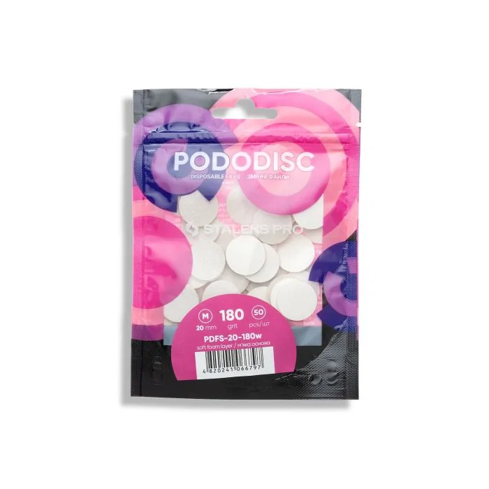 Pododisc Staleks medium – granulación 180 - Discos para pedicura, grano 180