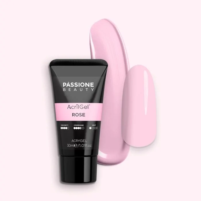 AcrilGel® Rose 30 ml - Gel acrílico rosa pastel frío cubriente