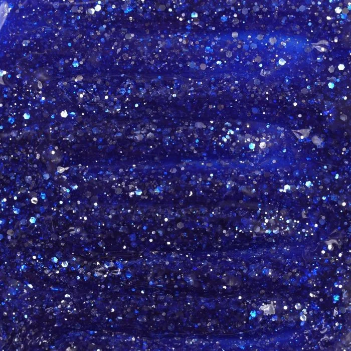 Anwendung von Glass Glitter Blue 15 ml