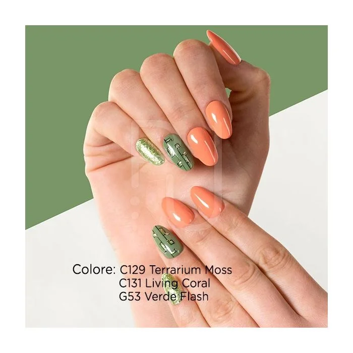Gel Color C131 Living Coral - Gel color coral claro - detalle 1