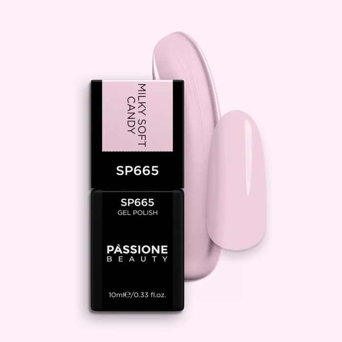 Vernis semi-permanent SP665 Milky Soft Candy - Vernis semi-permanent rose bonbon laiteux