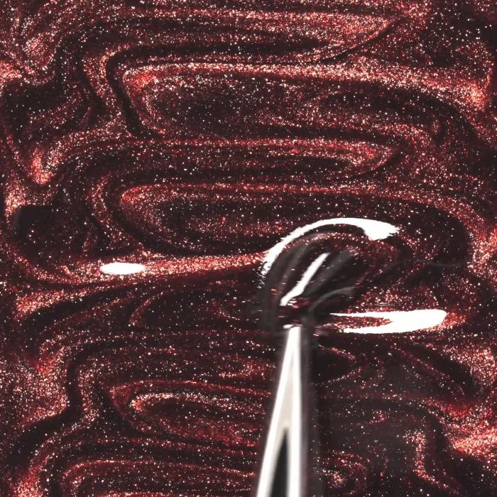 Application de Vernis semi-permanent SP746 Brown Flash Cat Eye