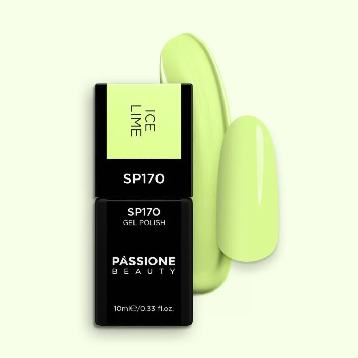 Gel Nail Polish GP170 Ice Lime  - Fluorescent Pastel Green Gel Polish