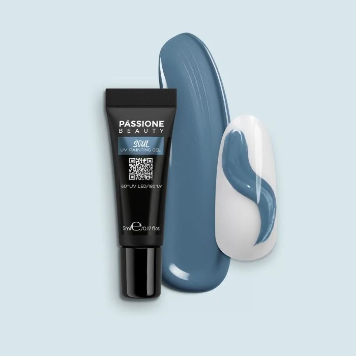 Soul UV Painting Gel - Soul UV Gel Paint Steel Blue