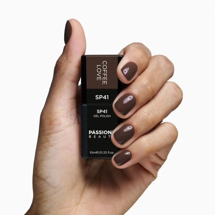 Gel Nail Polish GP41 Coffee Love  - Sepia-Brown Gel Polish - detail 1
