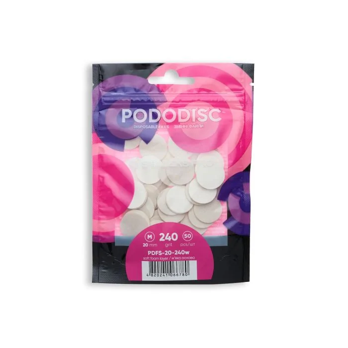 Pododisc Staleks medium – granulación 240 - Discos para pedicura, grano 240
