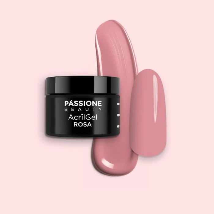 AcrilGel® Rosa 50 ml - Gel acrílico rosa oscuro natural cálido, cubriente