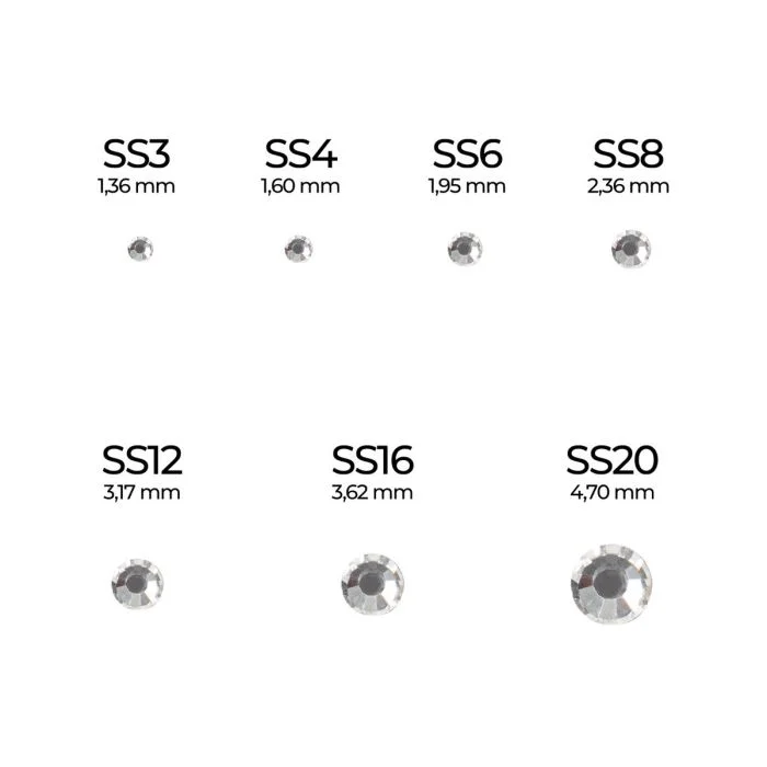 Crystal Rhinestones SS4 - Clear rhinestone for nail art - detail 1
