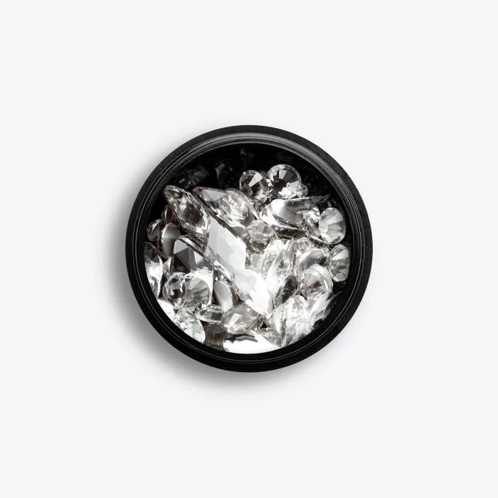 Crystal Gems Mix - Gems mix for nail art, clear colour