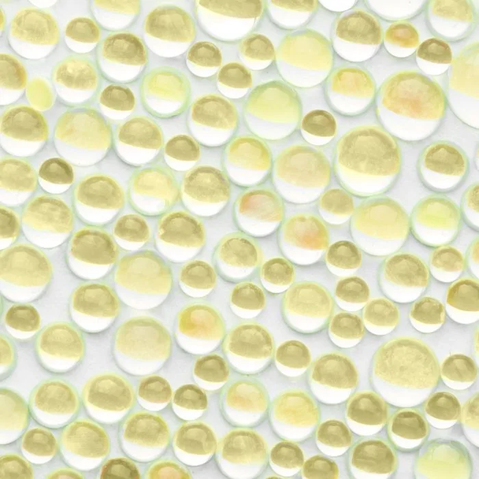 Yellow Drop Gems - Strass pour ongles, couleur jaune irisé - détail 1