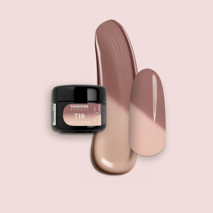 Gel Thermo T19 Mocaccino - Gel UV termico marrone-beige
