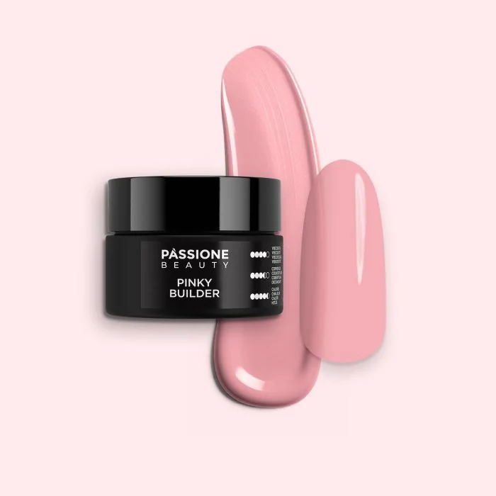 Pinky Builder 15 ml - Thixotropic Pink Builder Gel, High Viscosity
