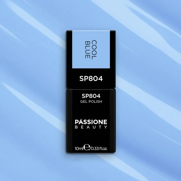 Smalto semipermanente SP804 Cool Blue - Colore semipermanente azzurro - dettaglio 2