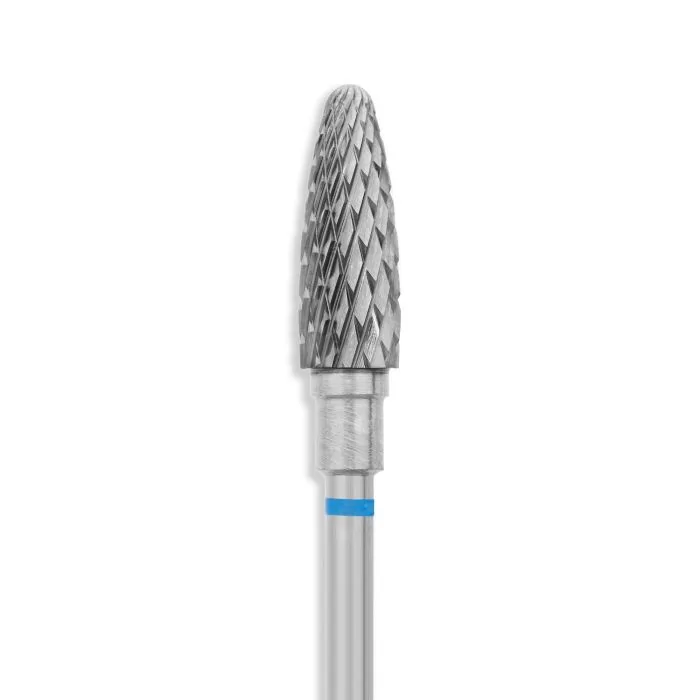 Fresa EXPERT - Carbide flame medium - Fresa para torno para retirado de semipermanente y gel, forma de llama. Nivel experto. Abrasión media. - detalle 1