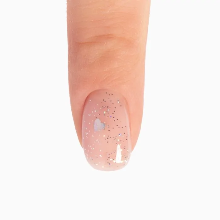 Holo Hearts Gloss 10 ml - Top coat sans dispersion à effet holographique - détail 2
