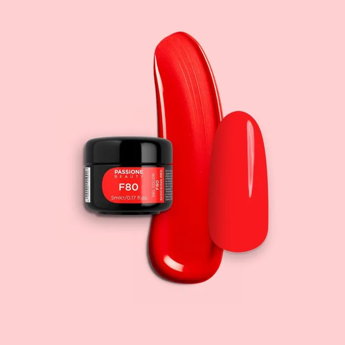 Gel Couleur F80 Shocking Red - Gel couleurF80 Shocking Red