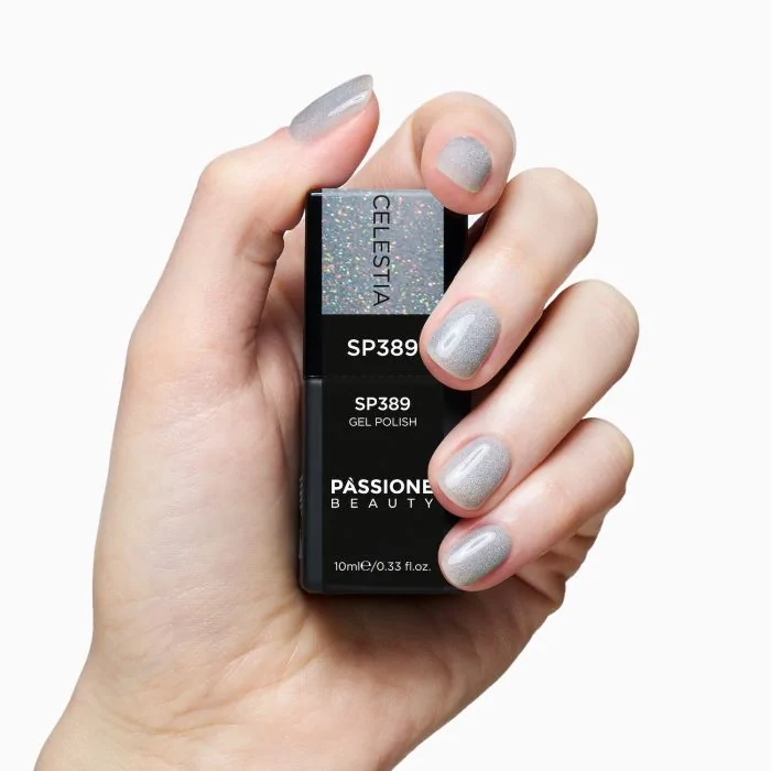 UV-Nagellack SP389 Celestia - UV-Nagellack Hellblau Cat-Eye-Effekt - Detail 3