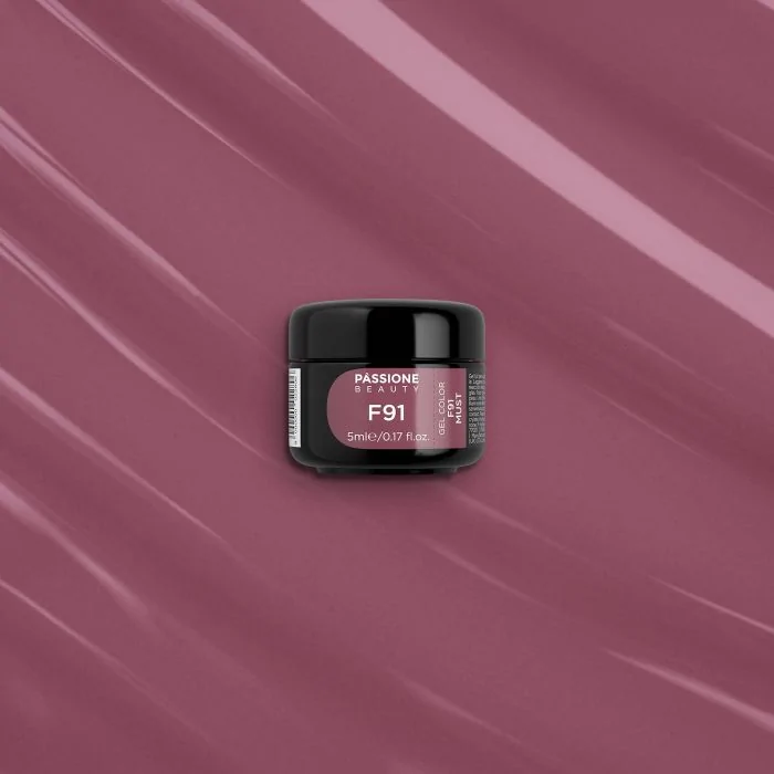 Gel Couleur F91 Must - Gel couleur auto-scellant marron rosé - détail 1
