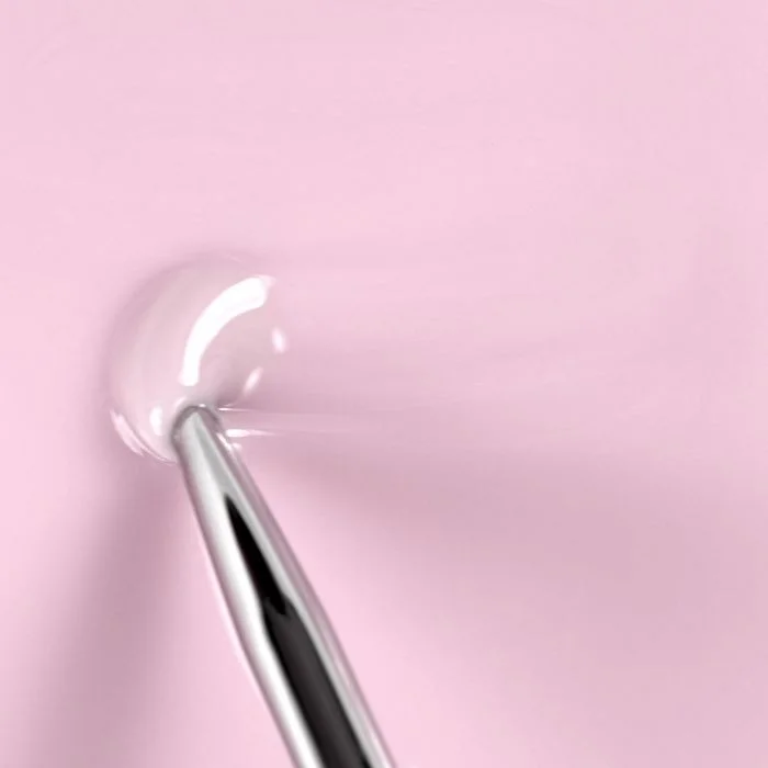 Application de Vernis semi-permanent SP666 Milky Soft Pale Bloom