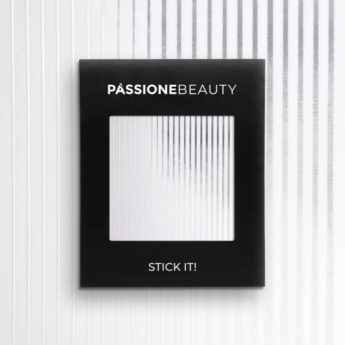 Silver Strip - Stickers - Strisce adesive per unghie, argento