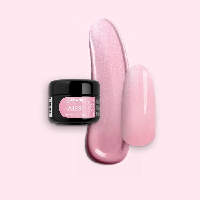 Gel colour A125 Rose Gold - Rose Gold gel colour