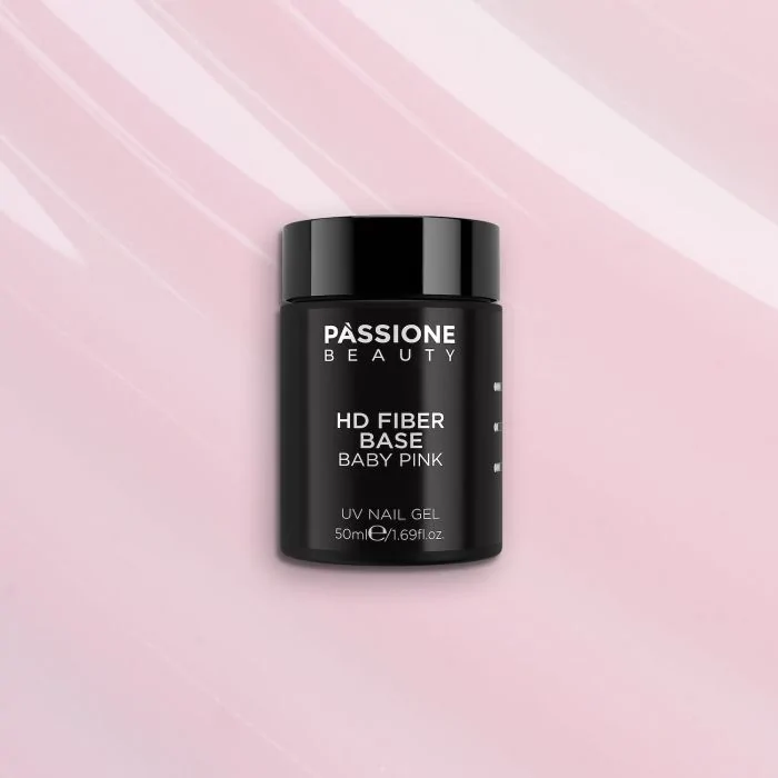HD Fiber Base Baby Pink 50 ml - Base Semipermanente Rosa lechoso delicado 50 ml - detalle 2