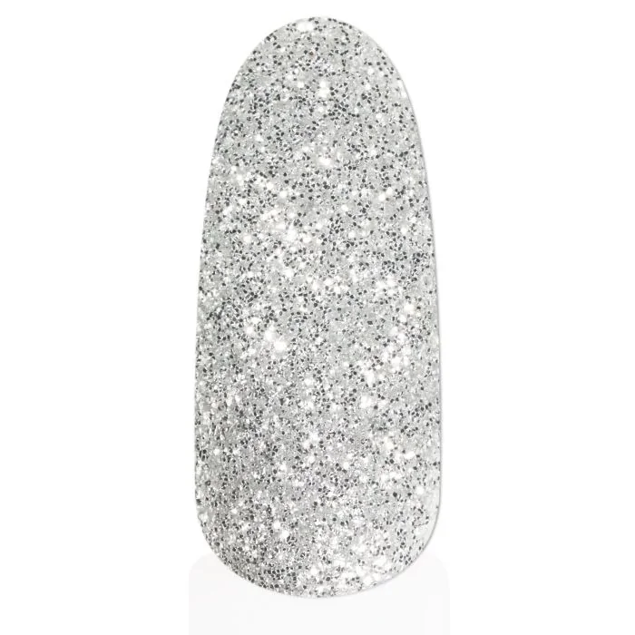 Biodegradable Silver Glitter - Biodegradable nail glitter, colour silver - detail 1