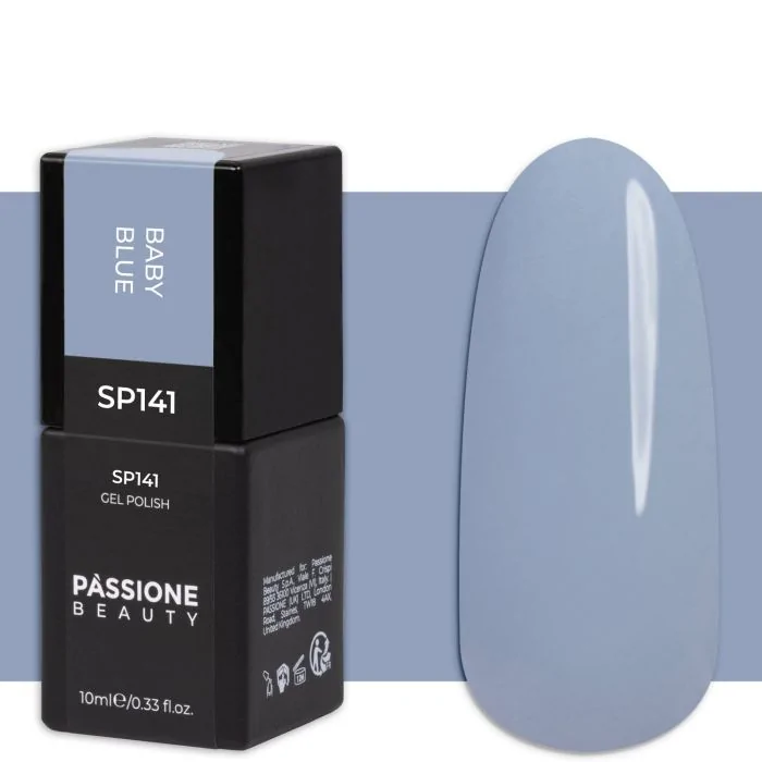 Gel Nail Polish GP141 Baby Blue  - Light Blue Gel Polish with a hint of grey
