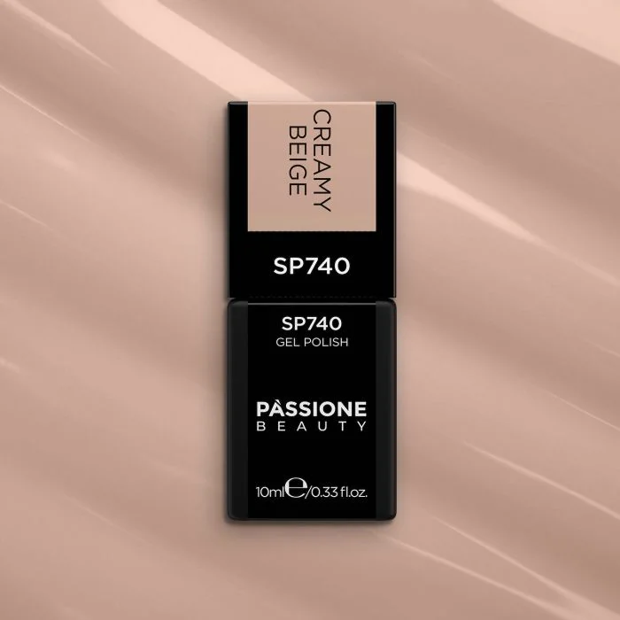 Gel Nail Polish SP740 Creamy Beige - Beige gel polish - detail 2