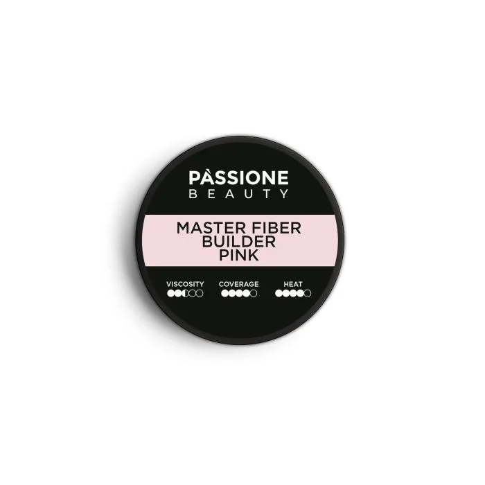 Master Fiber Builder Pink 50ml - Self-Levelling Light Pink Builder Gel With Glass Fibres - detail 3