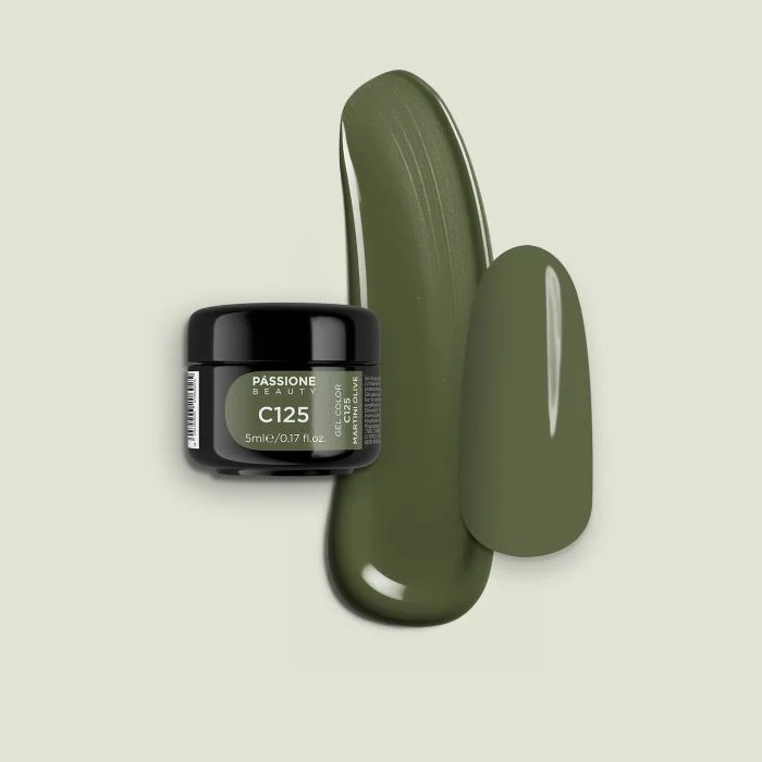 Gel Color C125 Martini Olive - Gel color verde oliva 