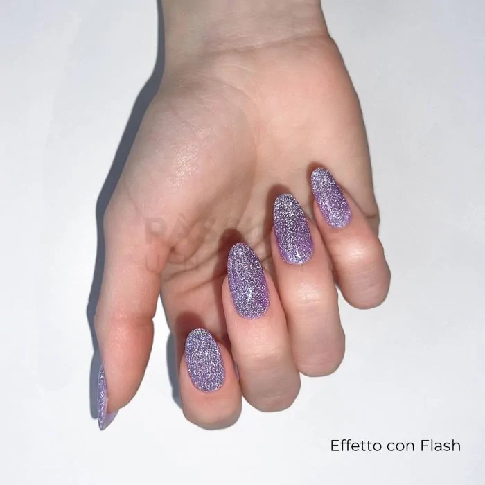 Gel Nail Polish GP376 Diamond - Violet Gel Polish with reflective effect - detail 1
