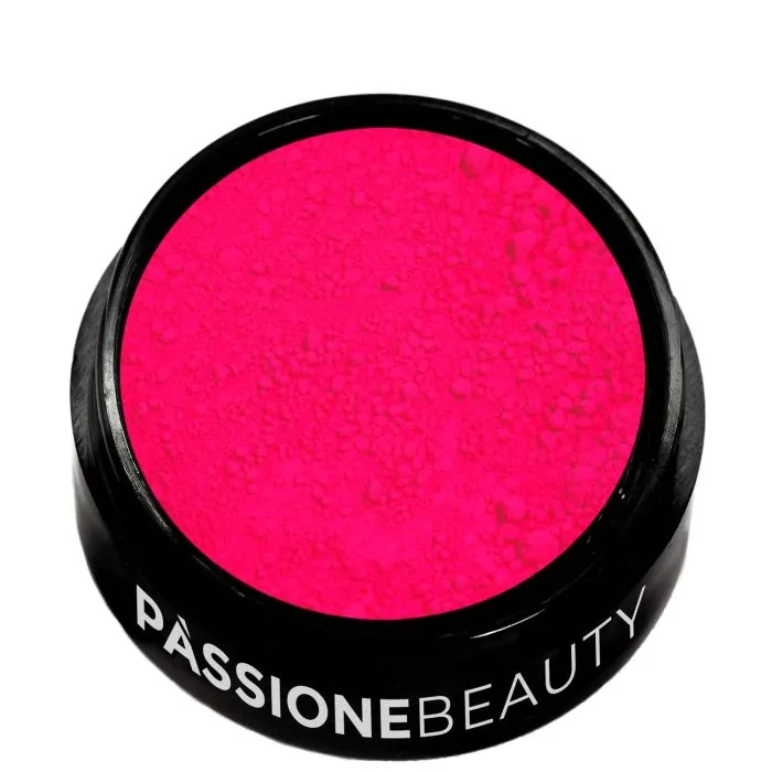 Delhi Fluo Pigment Powder - Neon yellow and pink nail art powder - detail 3