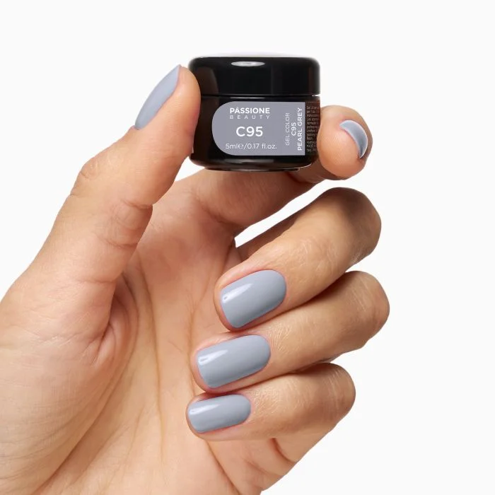 Gel Color C95 Pearl Grey - Gel color gris claro - detalle 2