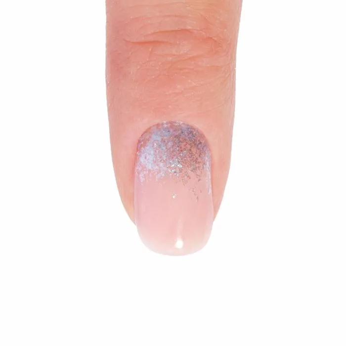Sky Cream Flakes - Crème de glitters en flocons pour nail art bleu ciel - détail 1