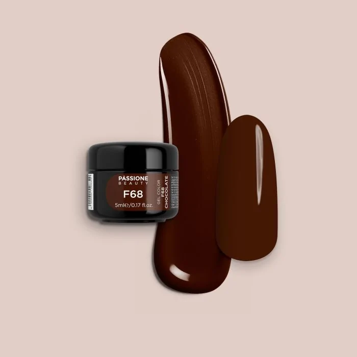 Farbgel F68 Chocolate - Farbgel in Schokobraun