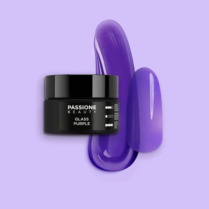 Glass Purple 15 ml - Builder Gel selbstnivellierend transparentes Violett