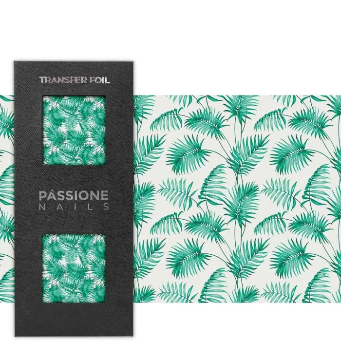 Palm - Transfer Foil - Nail Transfer Foil – green palms - detail 1