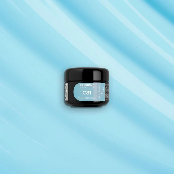 Gel Color C81 Naxos - Gel color azul pastel claro - detalle 2